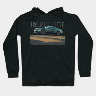 highland green bullitt Mustang GT 5.0L V8 Classic steve mcqueen Muscle Car jump Hoodie